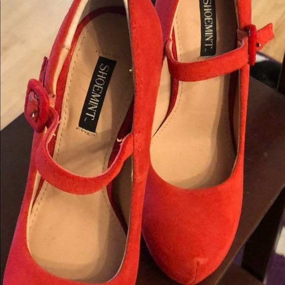 Platform red Mary Janes Shoemint Molly - Picture 5 of 5